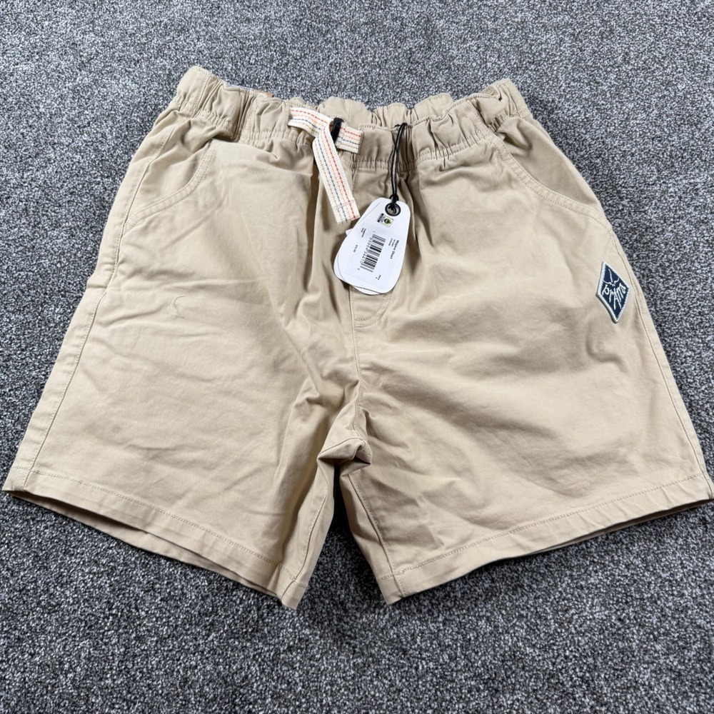 Prana Mojave Short Small Cliffside Tan Organic Cotton Stretch Pull On 6 Inseam